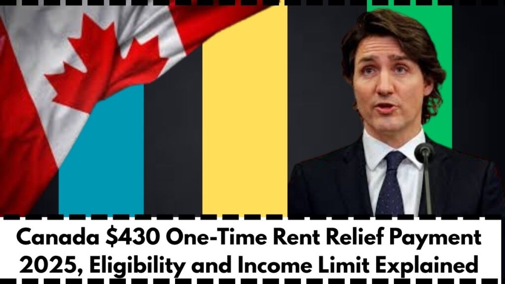 Canada $430 One-Time Rent Relief Payment 2025, Eligibility and Income Limit Explained